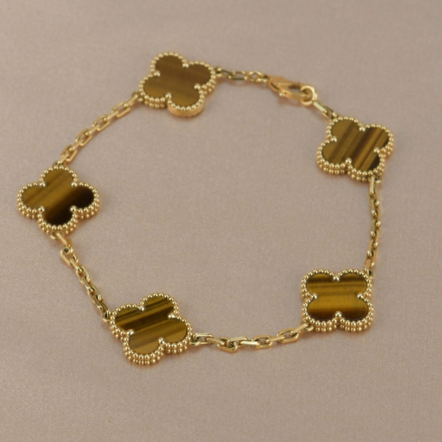 [Kincade Jewelery]Kincade  5 MOTIFS TIGER EYE BRACELET