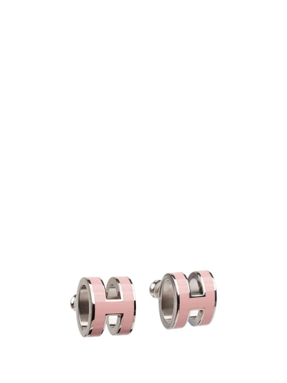 [Kincade Jewelery]MINI POP H SILVER EARRINGS PINK
