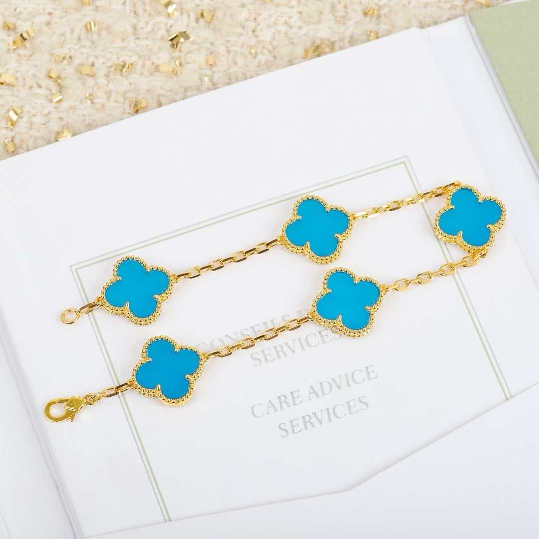 [Kincade Jewelery]Kincade 5 MOTIFS TURQUOISE BRACELET