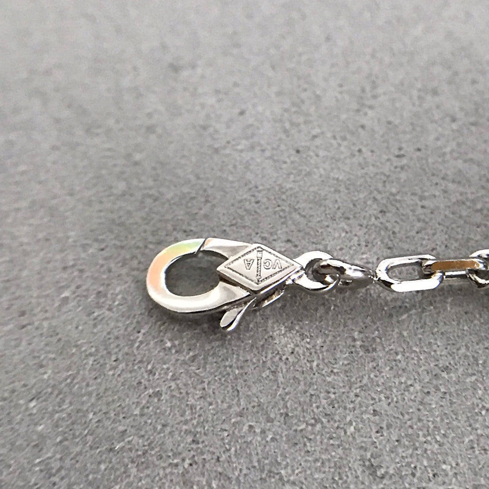 [Kincade Jewelery]Kincade 5 MOTIF ONYXS DIAMOND BRACELET SILVER