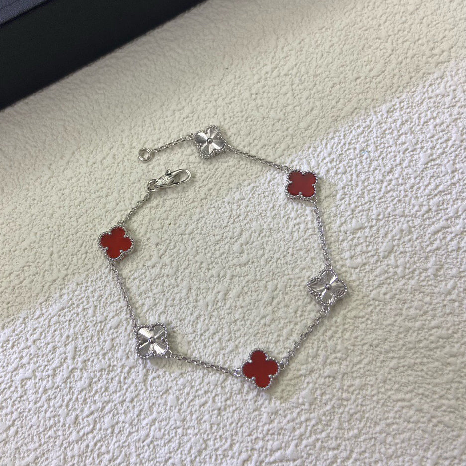[Kincade Jewelery]Kincade 6 MOTIF RED AGATE LASER BRACELET