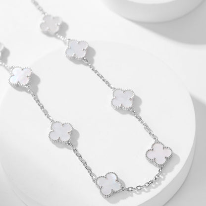 [Kincade Jewelery]KincadeS THE 10-MOTIFS WHITE MOTHER OF PEARL NECKLACE