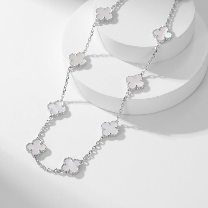 [Kincade Jewelery]KincadeS THE 10-MOTIFS WHITE MOTHER OF PEARL NECKLACE