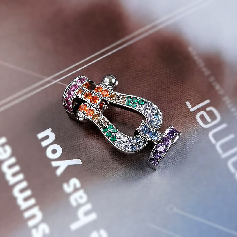 [Kincade Jewelery]FORCE LARGE HORSESHOE CLASP  METAL BRACELET