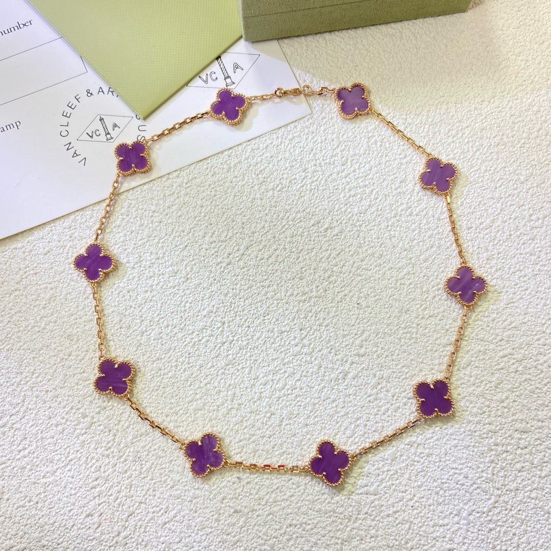 [Kincade Jewelery]Kincade 10 MOTIFS  PURPLE VIOLET  NECKLACE