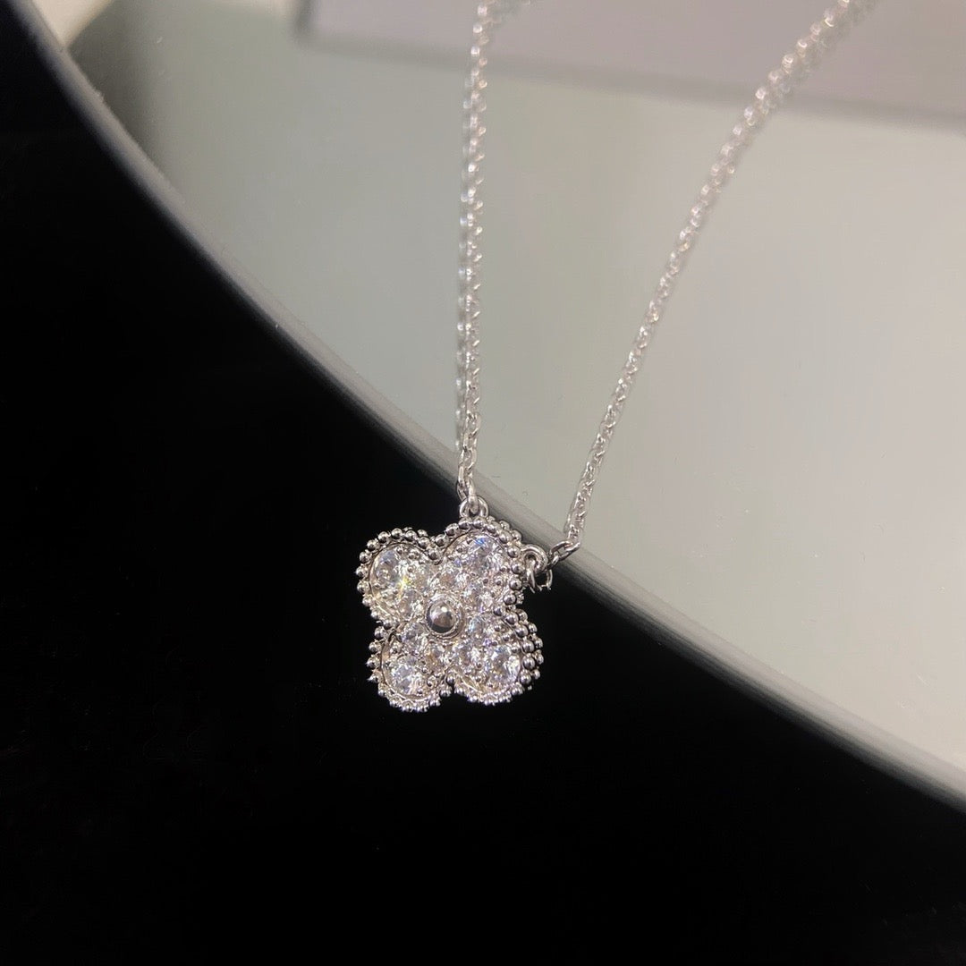 [Kincade Jewelery]Kincade 15MM DIAMOND SINGLE FLOWER NECKLACE
