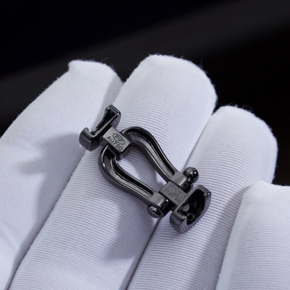 [Kincade Jewelery]FORCE LARGE SERIES HORSESHOE BLACK SAMURAI BRACELET