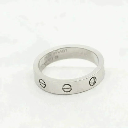 [Kincade Jewelery]LOVE RING 4MM 1 DIAMOND SILVER