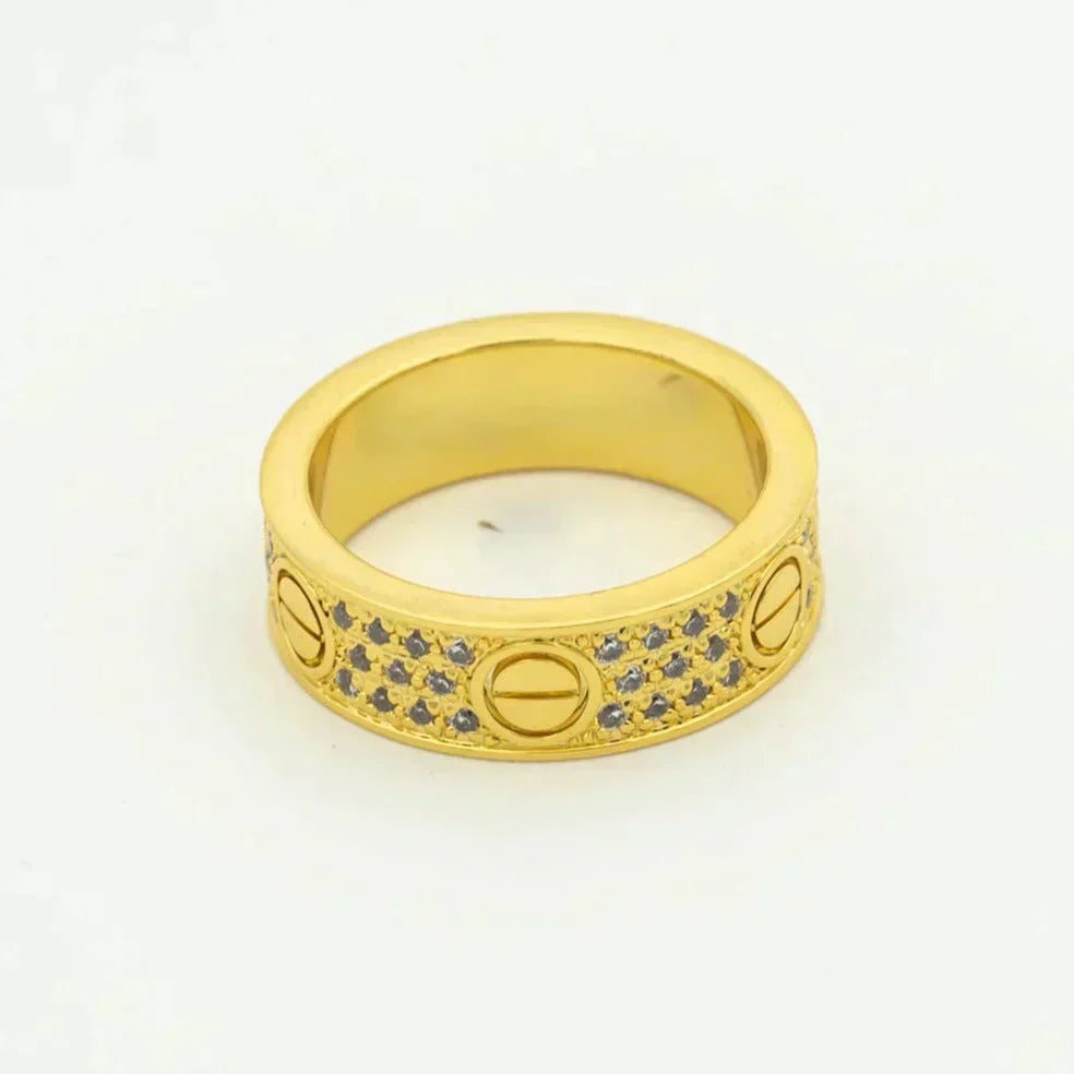 [Kincade Jewelery]LOVE RING 5.5MM DIAMONDS PAVED