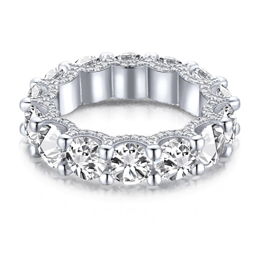 [Kincade Jewelery]Gorgeous Round Cut Tennis Ring