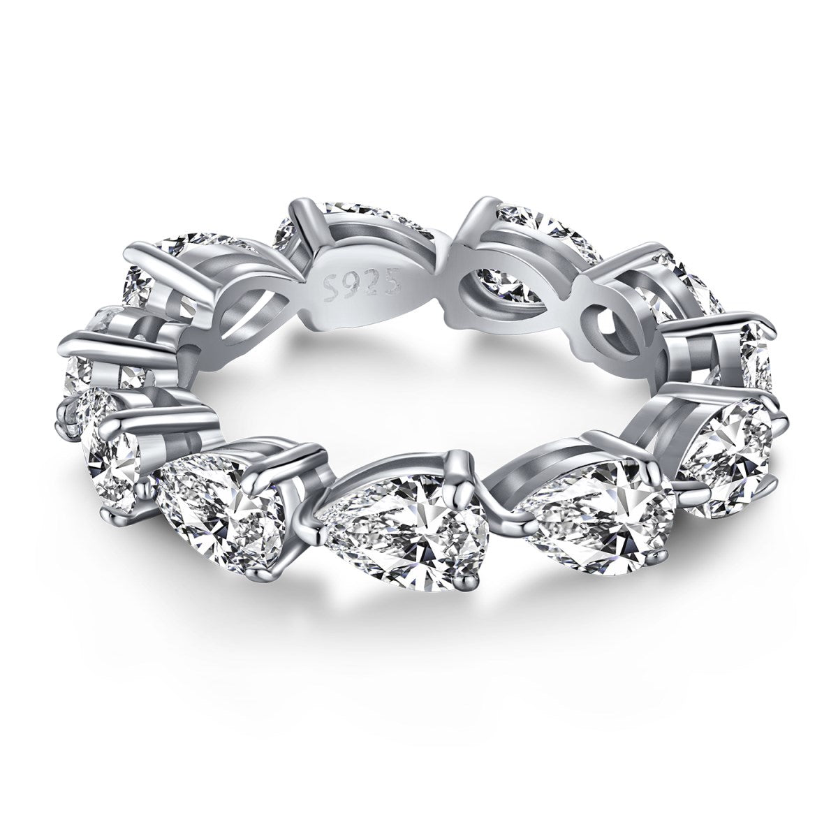 [Kincade Jewelrys]Exquisite Pear Cut Tennis Ring