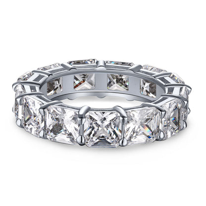 [Kincade Jewelery]Elegant Princess Cut Tennis Ring