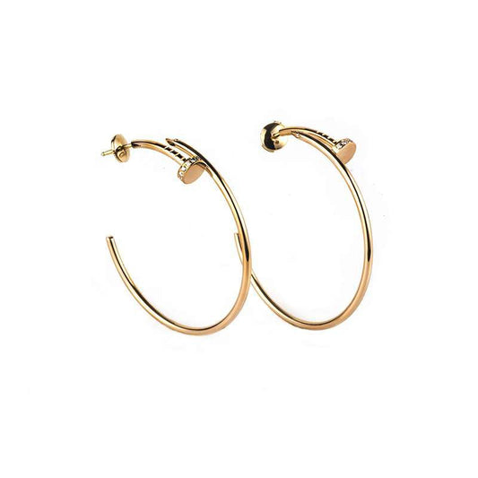 [Kincade Jewelery]JUSTE EARRINGS GOLD DIAMONDS 1.8MM