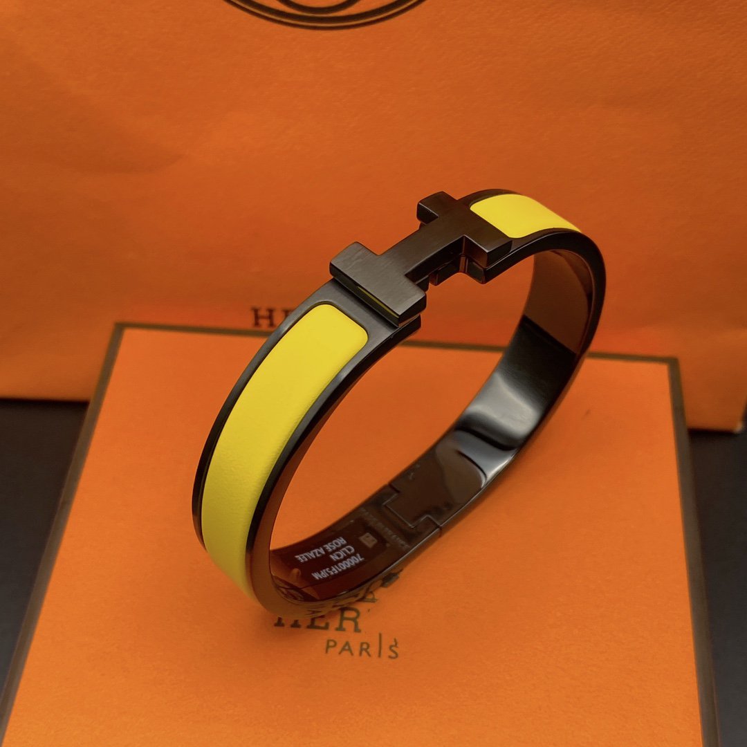 [Kincade Jewelery]CLIC HM SO BLACK YELLOW BRACELET