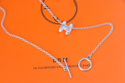 [Kincade Jewelery]HM NECKLACE H LETTER OVAL SERIES