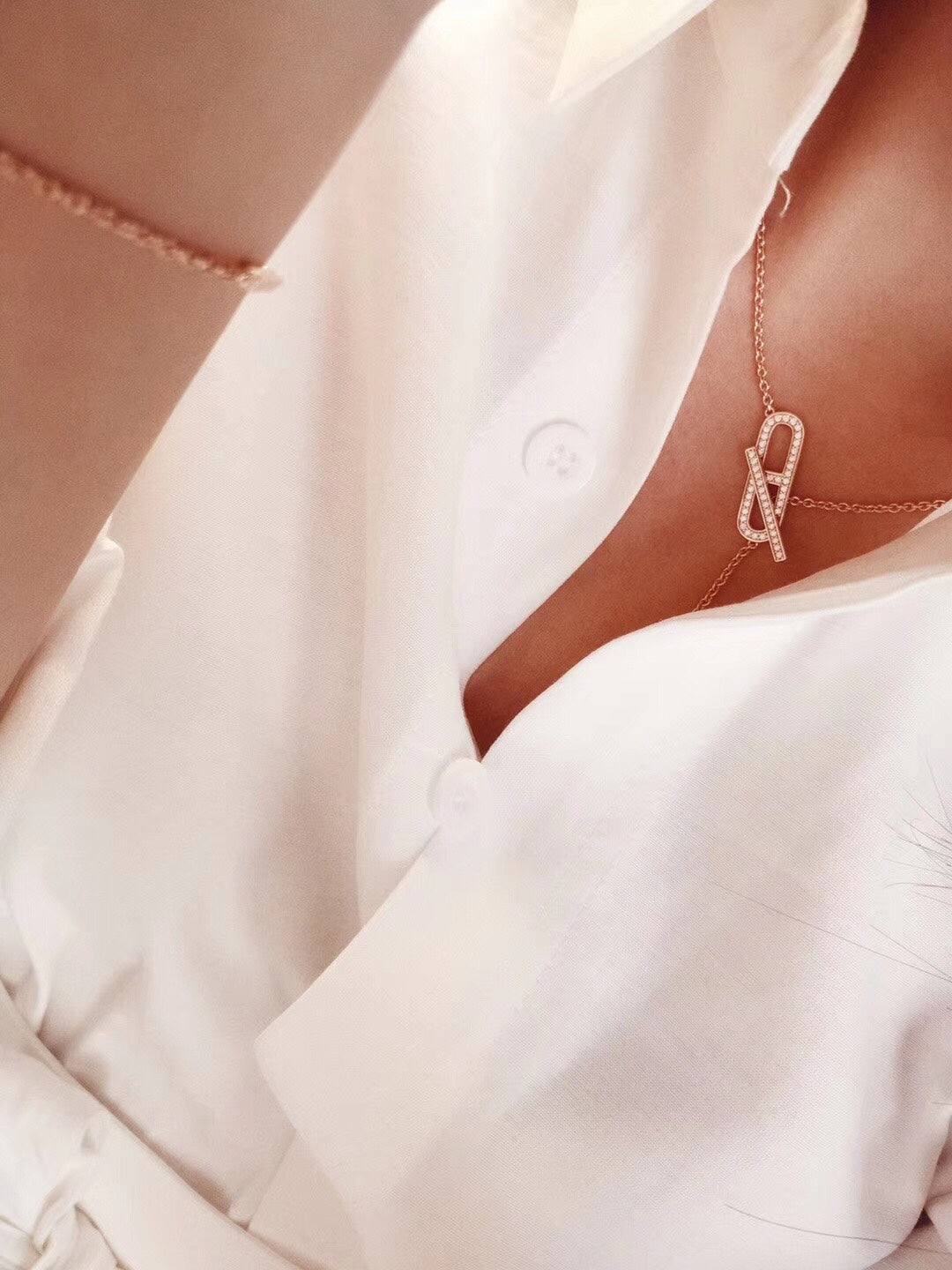 [Kincade Jewelery]HM FIRE PIG NOSE NECKLACE TRENDY STREET