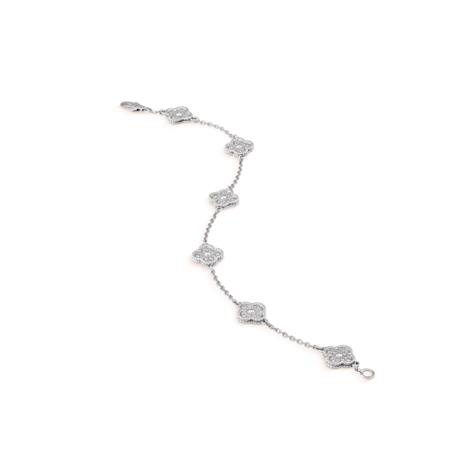 [Kincade Jewelery]Kincade 6 MOTIF SILVER DIAMOND BRACELET