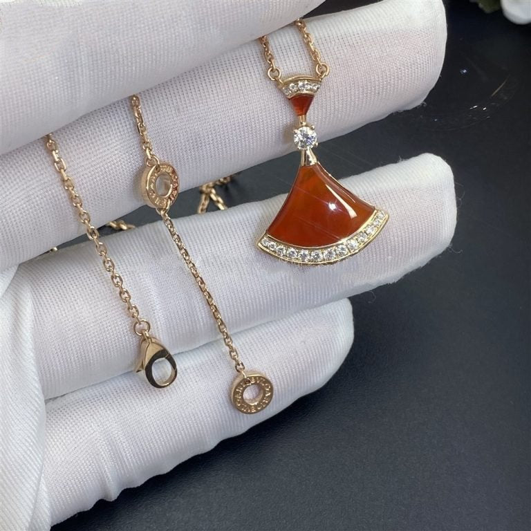 [Kincade Jewelery]DREAM NECKLACE CARNELIAN DIAMOND