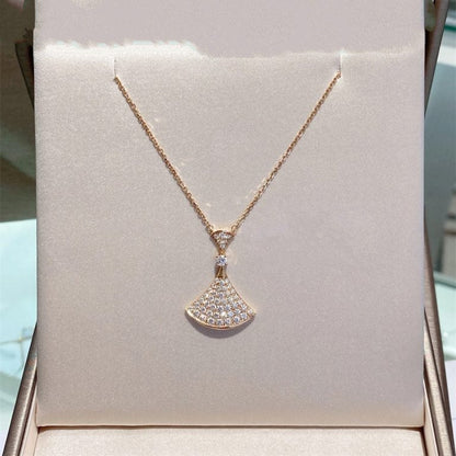 [Kincade Jewelery]DREAM NECKLACE PINK GOLD FULL DIAMOND