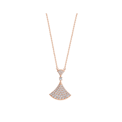 [Kincade Jewelery]DREAM NECKLACE PINK GOLD FULL DIAMOND