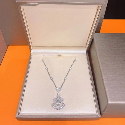 [Kincade Jewelery]DREAM NECKLACE WHITE DIAMOND SILVER