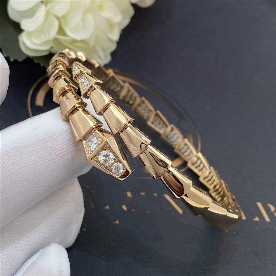 [Kincade Jewelery]SERPENTI BRACELET DIAMONDS PINK GOLD