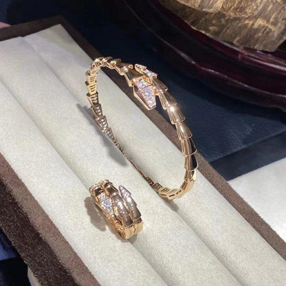 [Kincade Jewelery]SERPENTI BRACELET DIAMONDS PINK GOLD