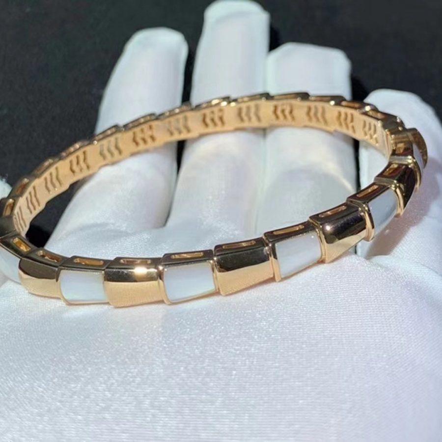 [Kincade Jewelery]SERPENTI BRACELET PINK GOLD MOP