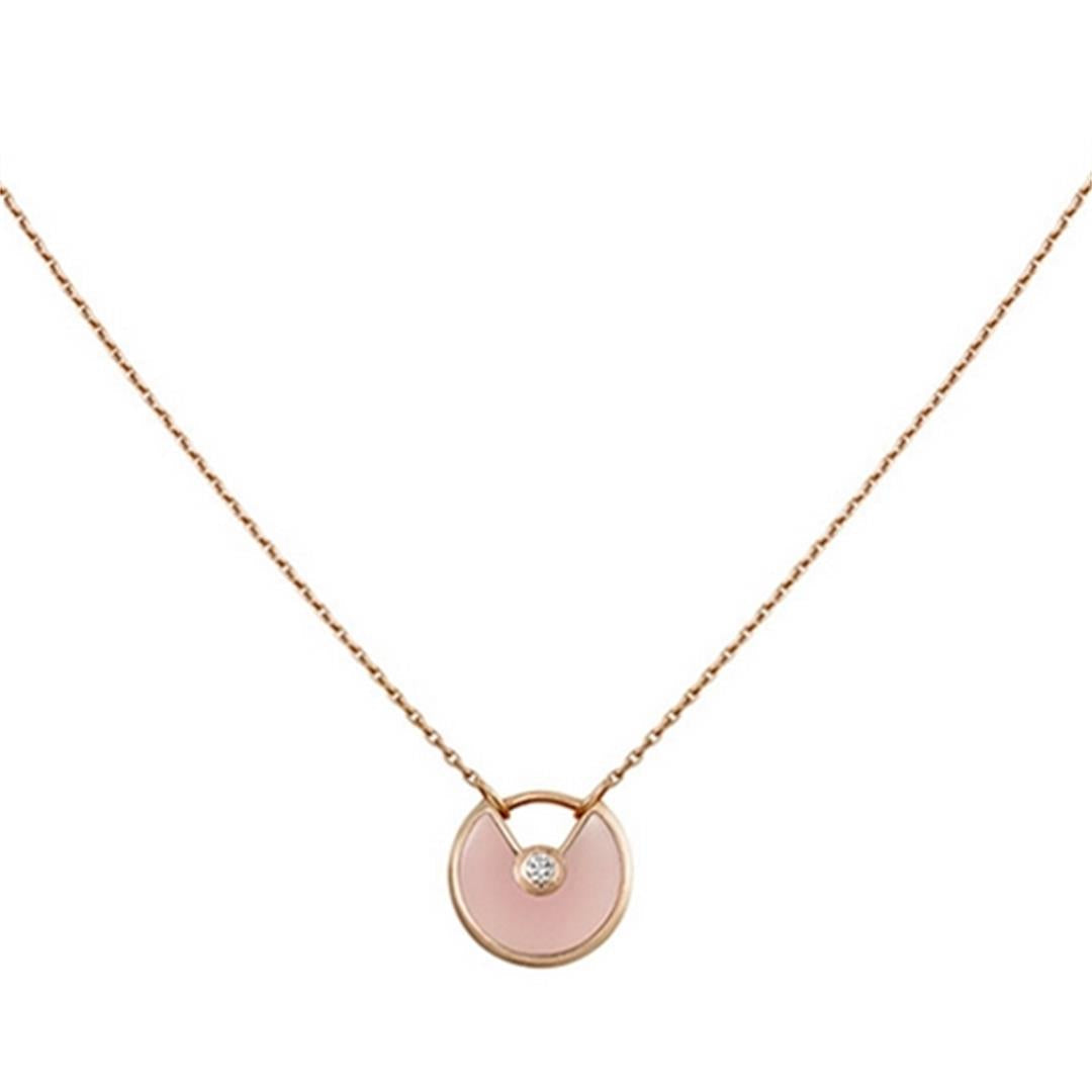 [Kincade Jewelery]AMULETTE ROSE GOLD PINK MOP NECKLACE