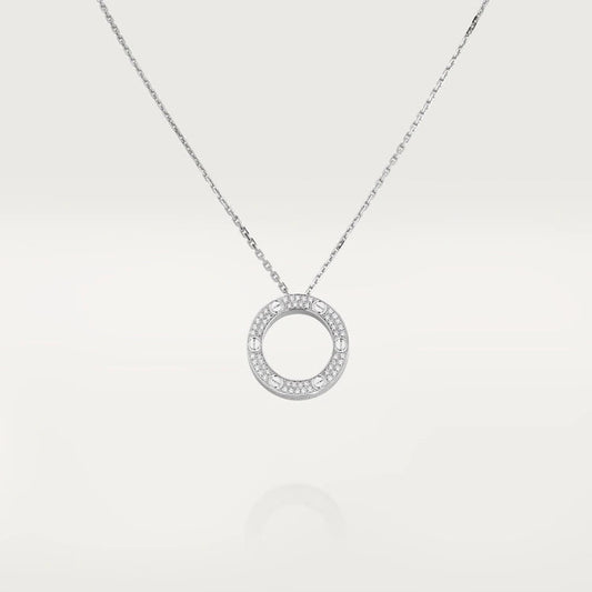 [Kincade Jewelery]LOVE NECKLACE ADJUSTABLE SILVER
