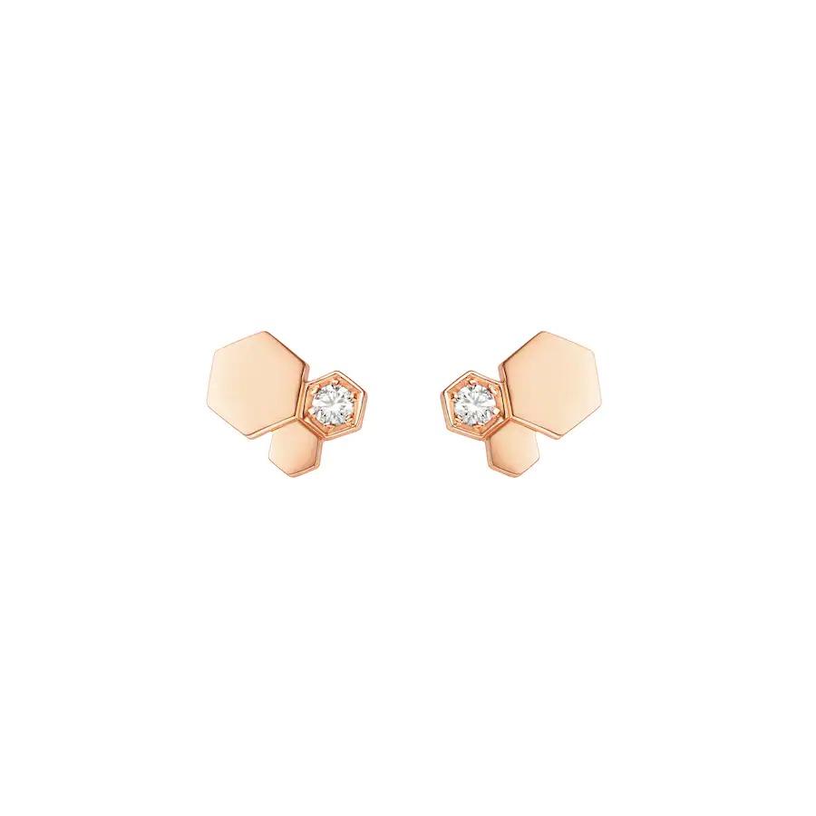 [Kincade Jewelery]BEE LOVE PINK GOLD DIAMOND EARRINGS