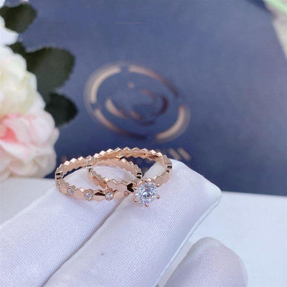[Kincade Jewelery]BEE LOVE RING PINK GOLD 1 DIAMOND