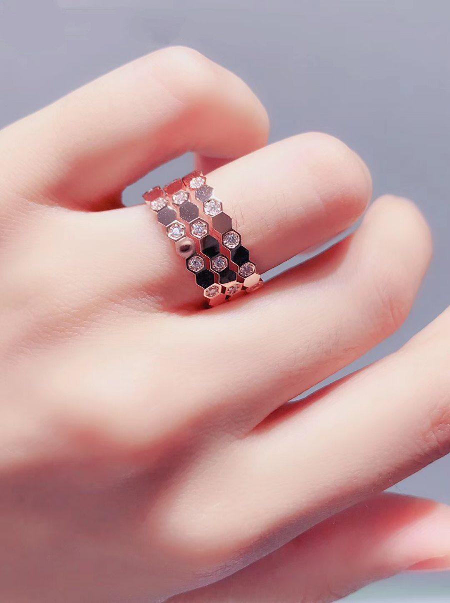 [Kincade Jewelery]BEE LOVE RING PINK GOLD DIAMOND