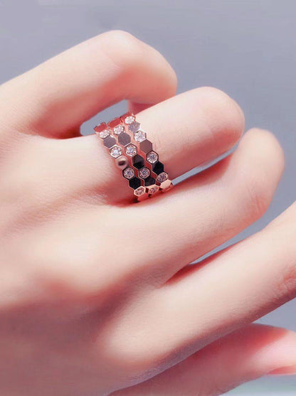 [Kincade Jewelery]BEE LOVE RING PINK GOLD DIAMOND