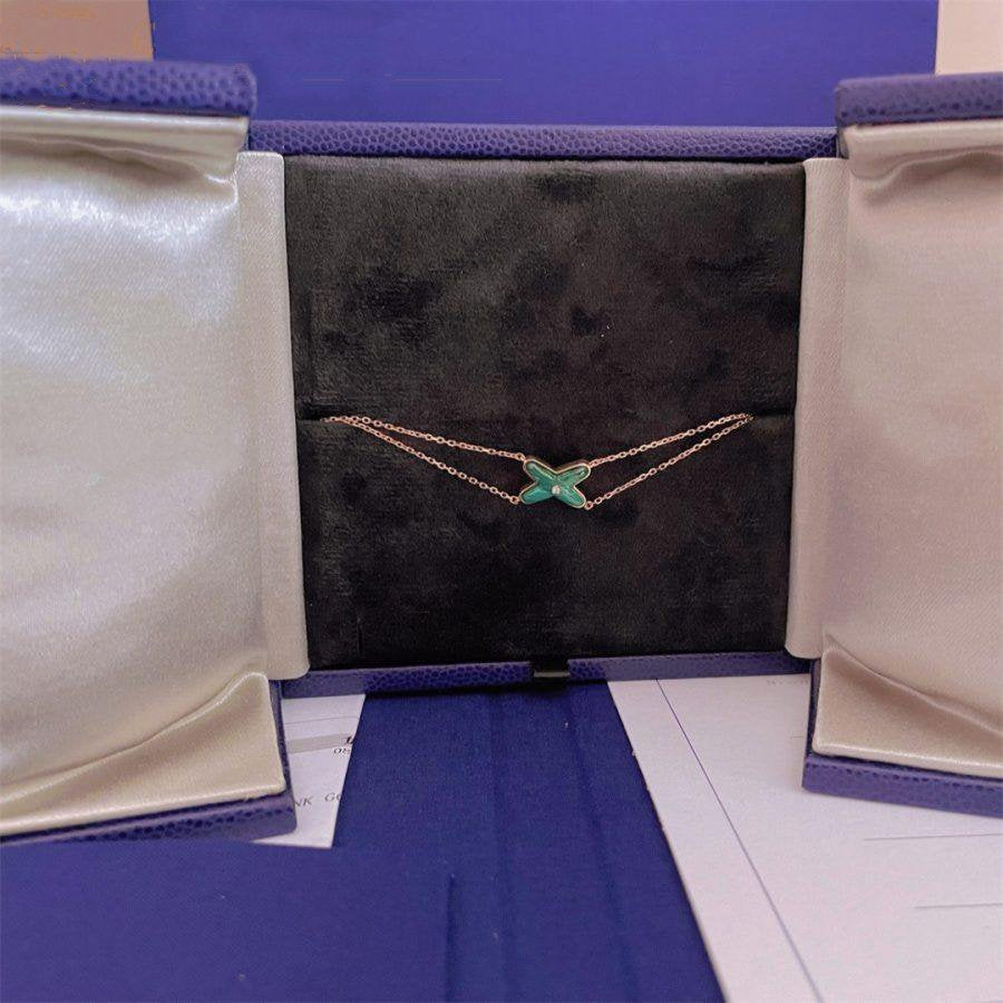 [Kincade Jewelery]JEUX BRACELET MALACHITE PINK GOLD 1 DIAMOND