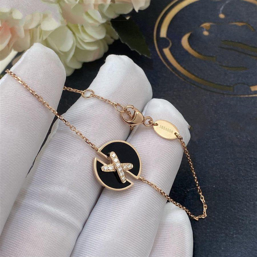 [Kincade Jewelery]JEUX DE BRACELET ONYX PINK GOLD DIAMOND