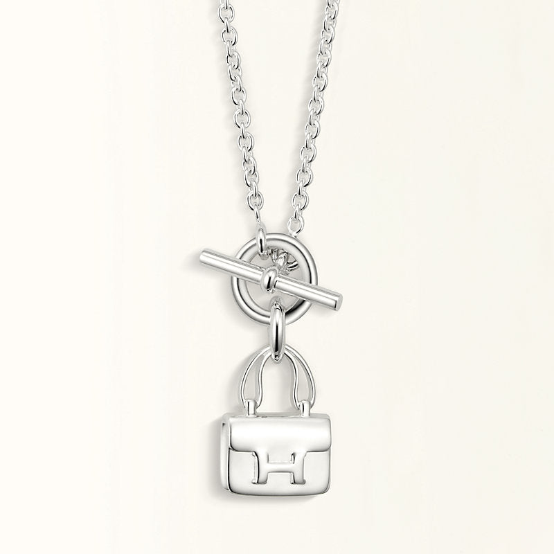 [Kincade Jewelery]POP H PEDANT SILVER NECKLACE