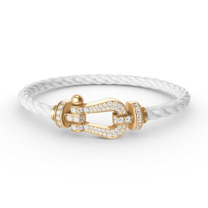 [Kincade Jewelery]FORCE LARGE HORSESHOE FULL DIAMOND BRACELET GOLD
