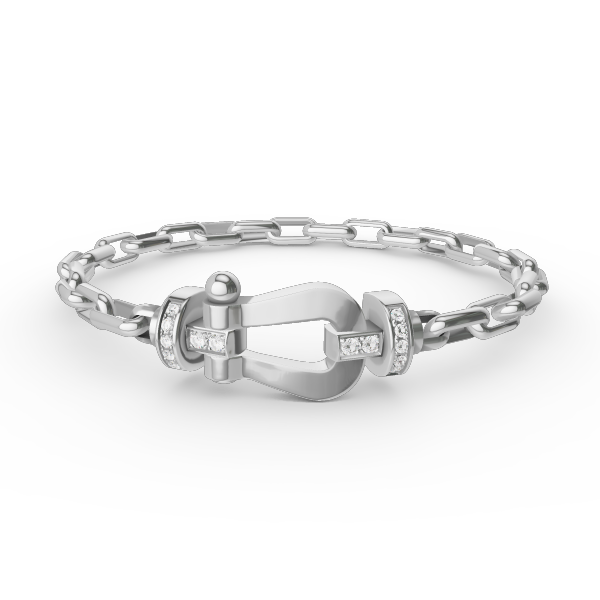 [Kincade Jewelery]FORCE LARGE HORSESHOE CLASP  METAL BRACELET