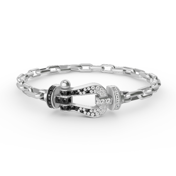 [Kincade Jewelery]FORCE LARGE HORSESHOE CLASP  METAL BRACELET