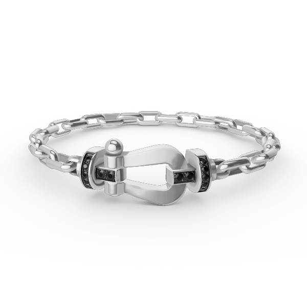 [Kincade Jewelery]FORCE LARGE HORSESHOE CLASP  METAL BRACELET