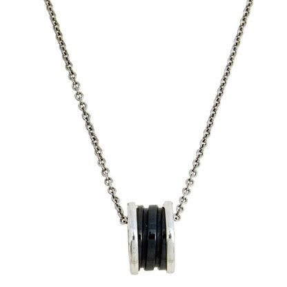 [Kincade Jewelery]ZERO 1 BLACK CERAMIC SILVER NECKLACE