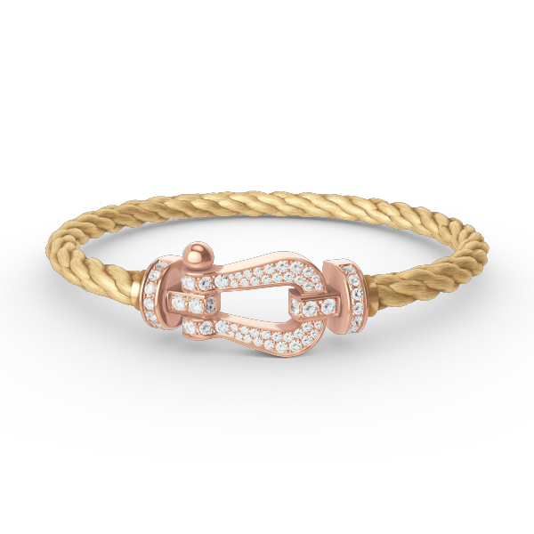 [Kincade Jewelery]FORCE LARGE HORSESHOE FULL DIAMOND BRACELET ROSE GOLD