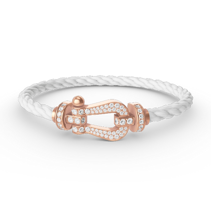 [Kincade Jewelery]FORCE LARGE HORSESHOE FULL DIAMOND BRACELET ROSE GOLD