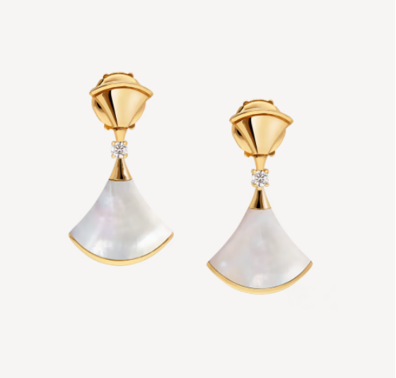 [Kincade Jewelery]DREAM MOP 1 DIAMOND EARRINGS