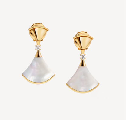 [Kincade Jewelery]DREAM MOP 1 DIAMOND EARRINGS