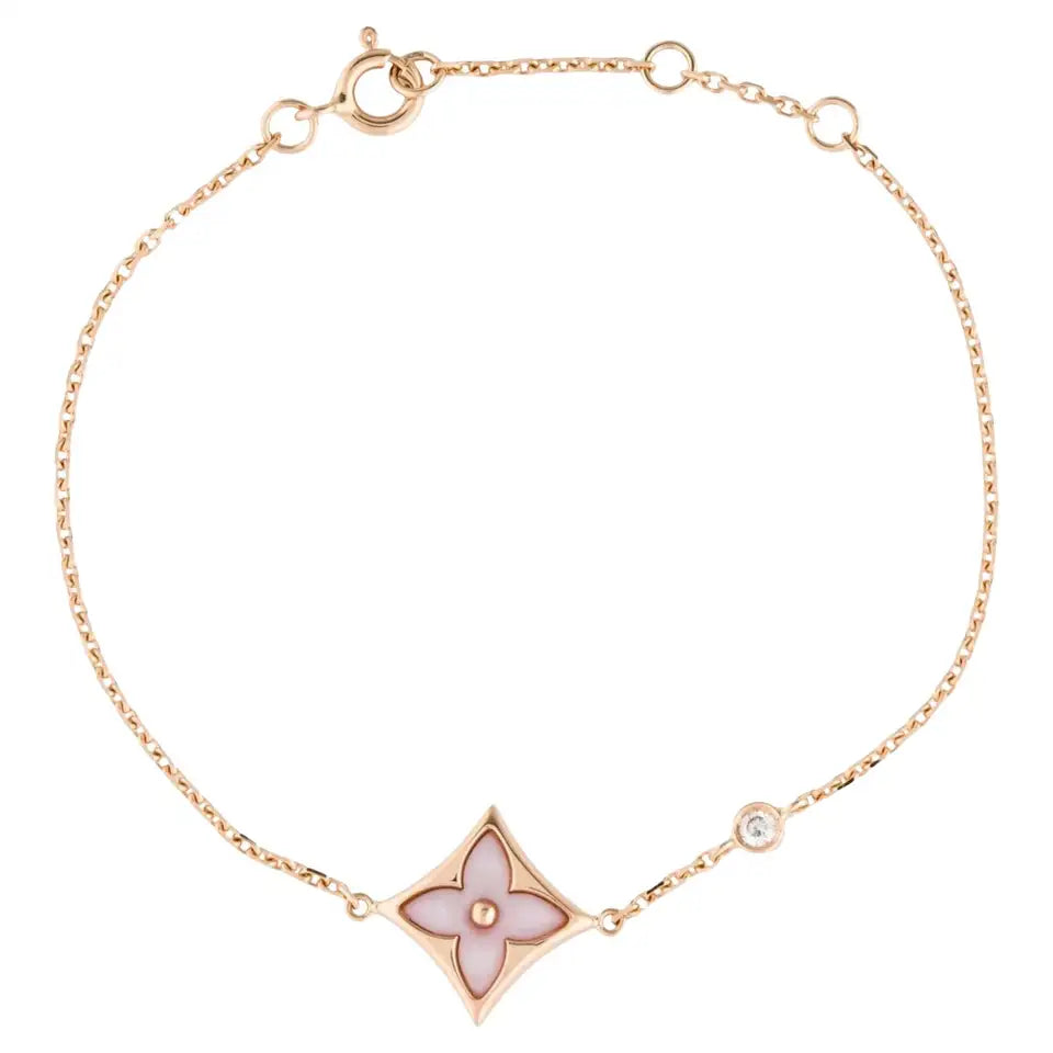 [Kincade Jewelery]STAR 1 DIAMOND PINK GOLD BRACELET