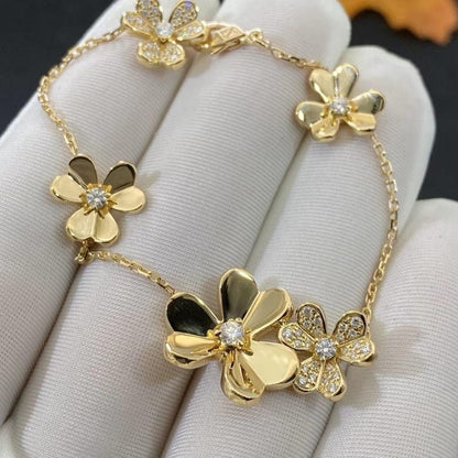 [Kincade Jewelery]FRIVOLE GOLD 5 FLOWERS BRACELET