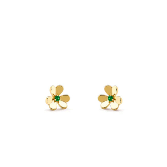 [Kincade Jewelery]FRIVOLE  FLOWER MALACHITE EARRINGS
