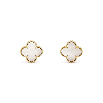 [Kincade Jewelery]Kincade MEDIUM 1 MOTIFS  WHITE MOP STUD EARRINGS